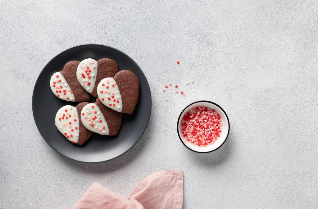 San Valentino: biscotti a forma di cuore 