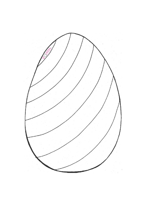 Disegni di Pasqua da stampare e colorare le uova