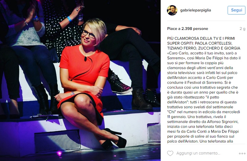 Maria De Filippi a Sanremo a Titolo Gratuito