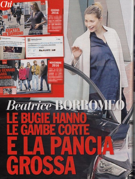 Beatrice Borromeo: le Foto del Pancione