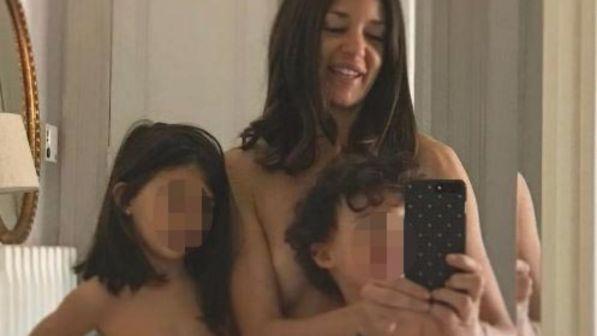 Alessia Fabiani posta una foto insieme ai suoi figli