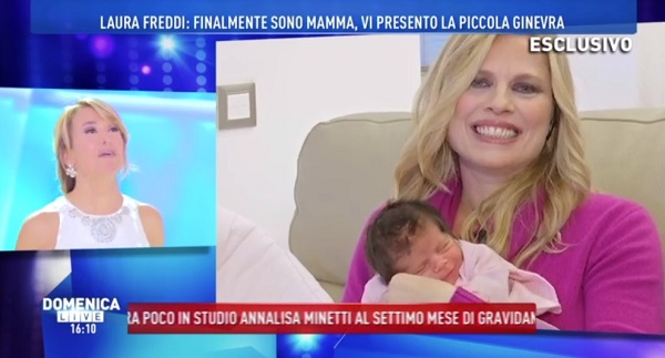 Laura Freddi finalmente mamma presenta Ginevra