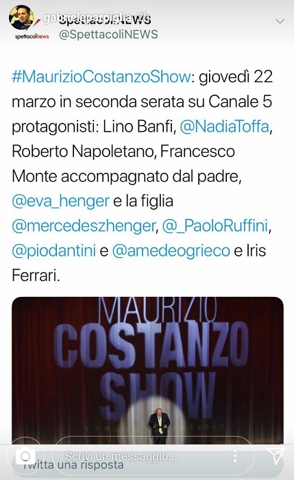 Francesco Monte e Eva Henger al Maurizio Costanzo show