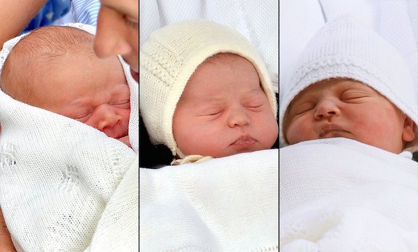 I figli di Kate e William: le foto dei tre bambini neonati