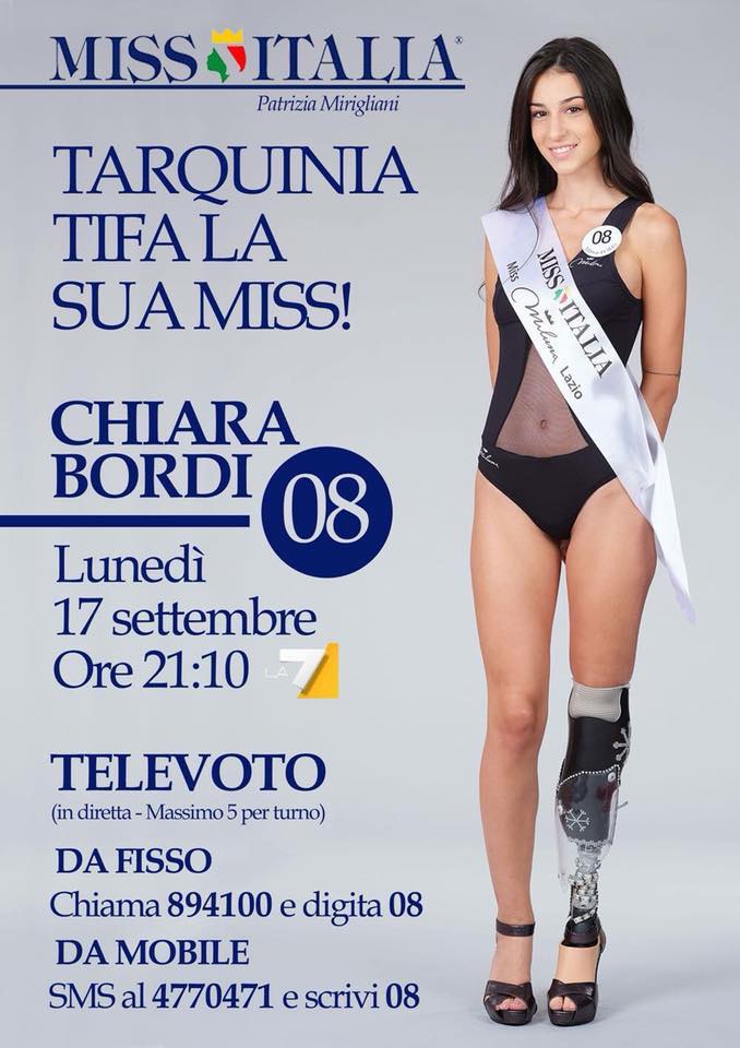 Chiara Bordi n° 8 Miss Italia