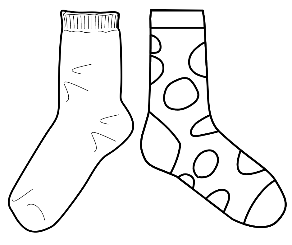 Giornata dei calzini spaiati - immagine realizzata con Canva, con licenza d'uso
